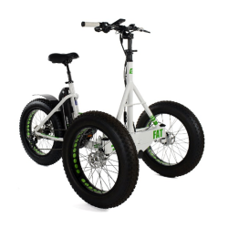 Tricycle Adulte Fat bike électrique 2 roues avant