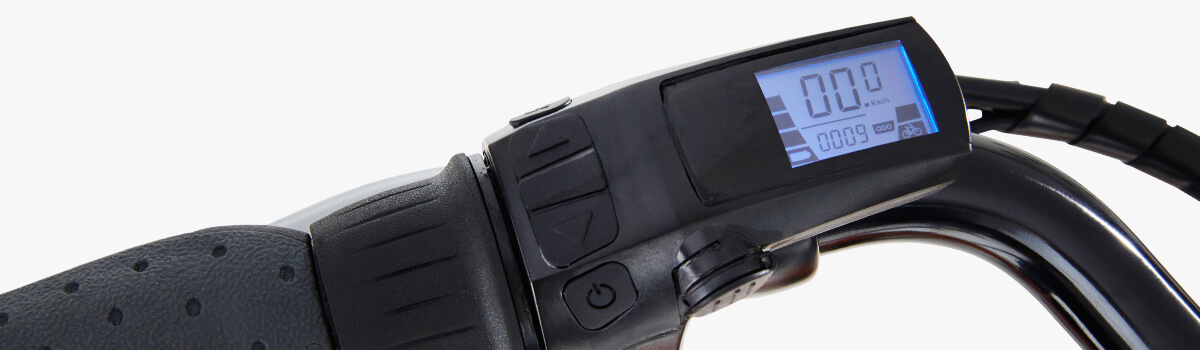 MONTANA VTC électrique BLUE CITY Femme 400wh -Promos Vtt Électrique Boutique Technology LCD